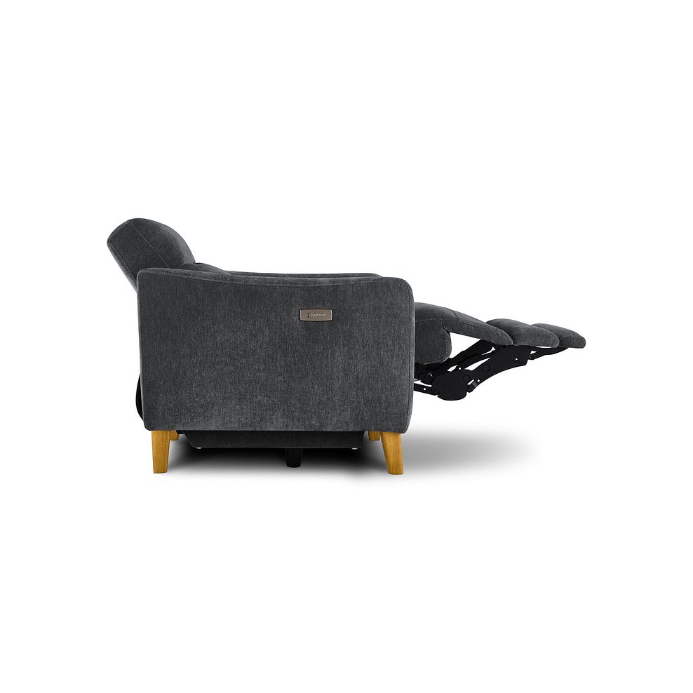Dylan Electric Recliner Armchair in Amigo Coal Fabric 7