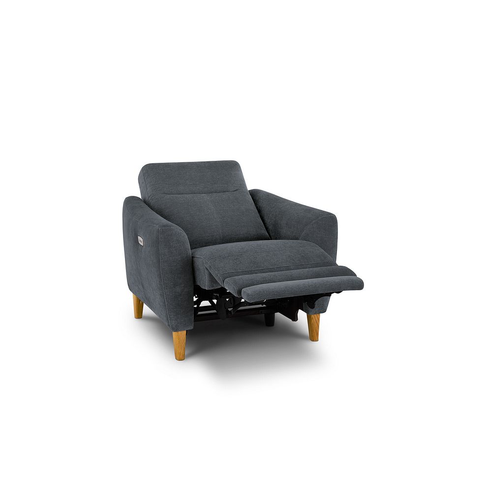 Dylan Electric Recliner Armchair in Amigo Coal Fabric 3