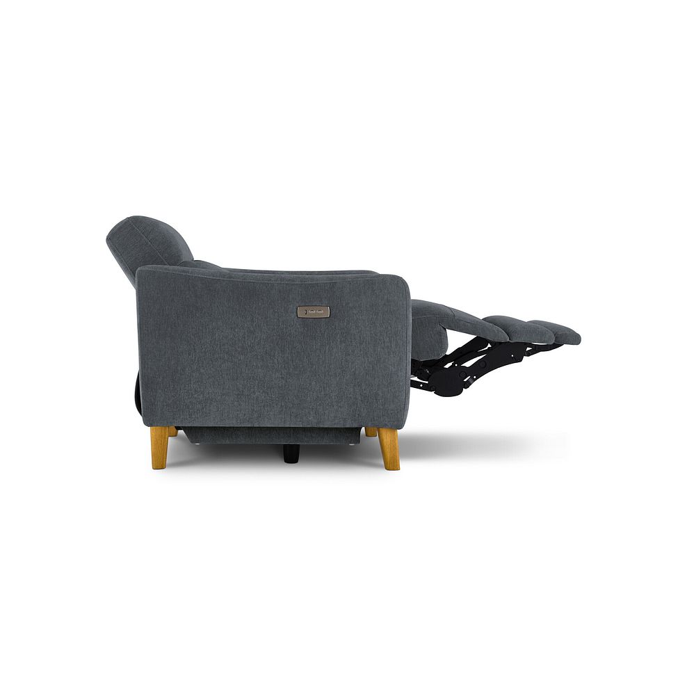 Dylan Electric Recliner Armchair in Amigo Coal Fabric 7