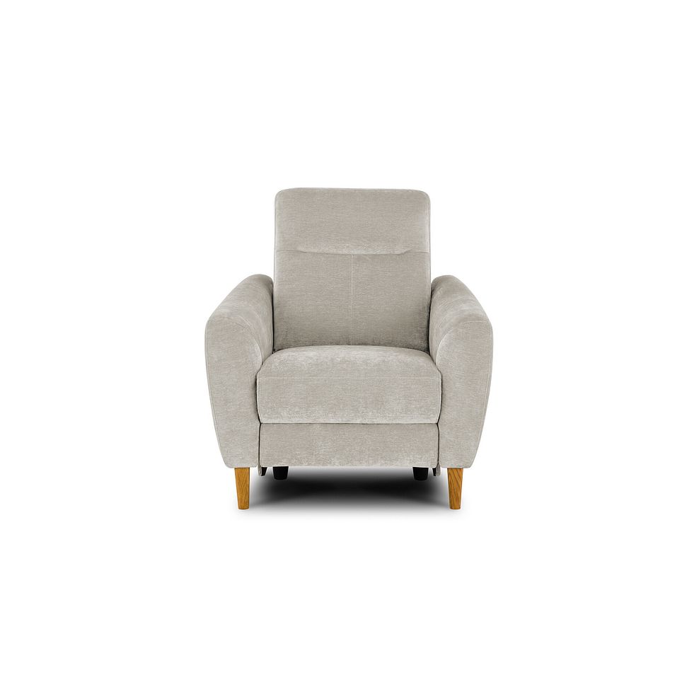 Dylan Electric Recliner Armchair in Amigo Dove Fabric 2