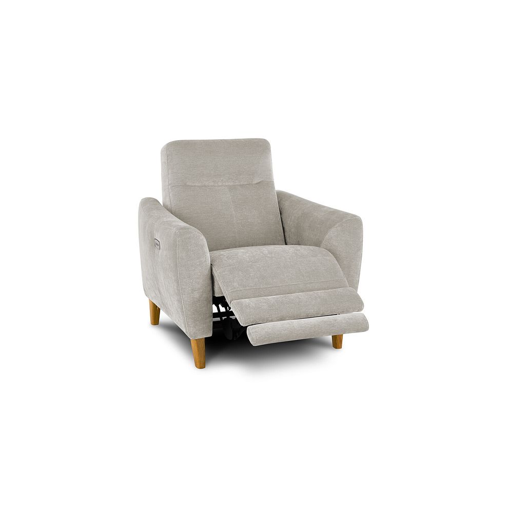 Dylan Electric Recliner Armchair in Amigo Dove Fabric 3