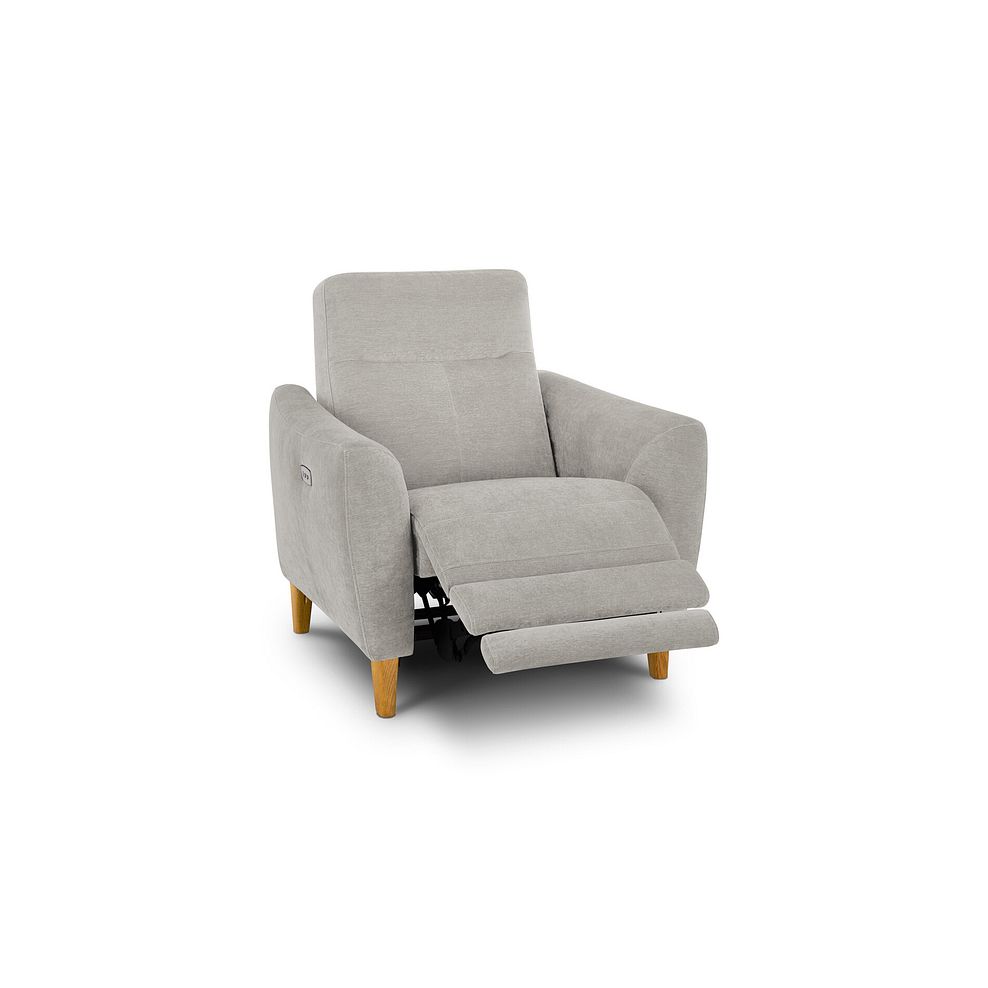 Dylan Electric Recliner Armchair in Amigo Dove Fabric 2