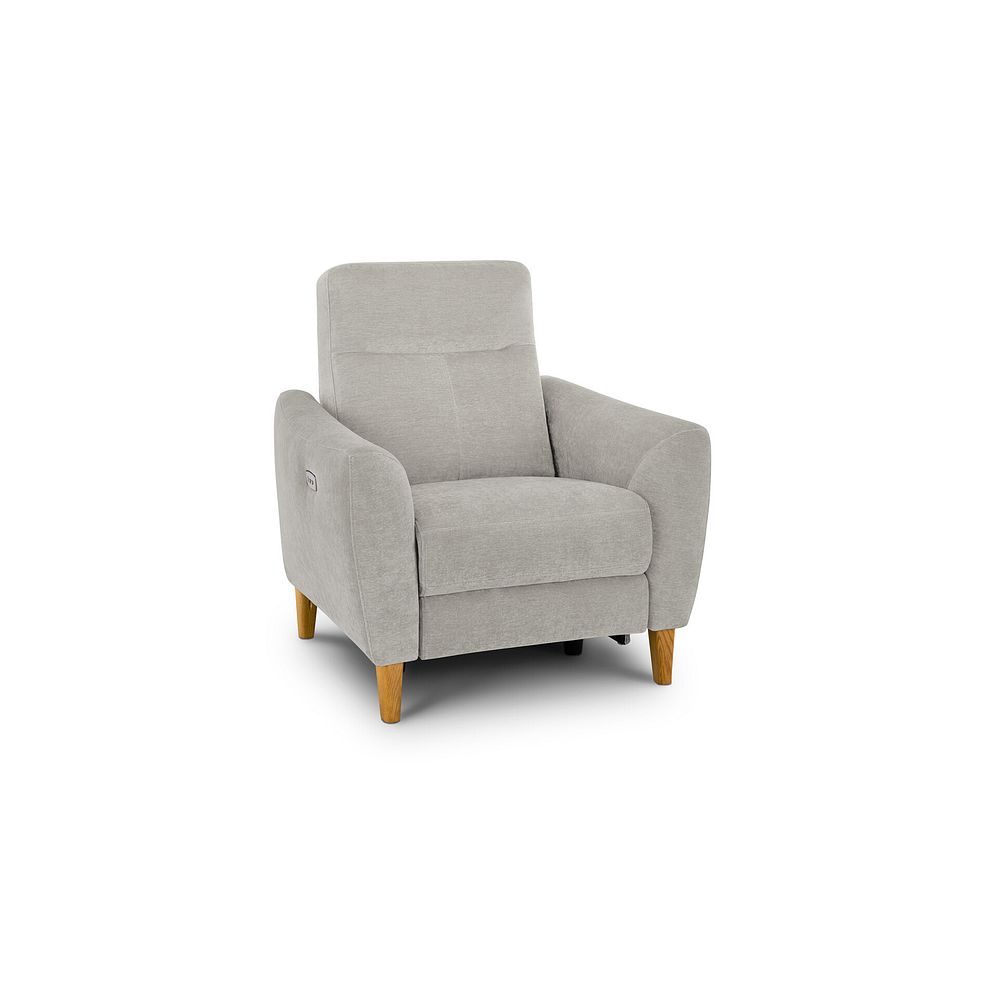 Dylan Electric Recliner Armchair in Amigo Dove Fabric 1