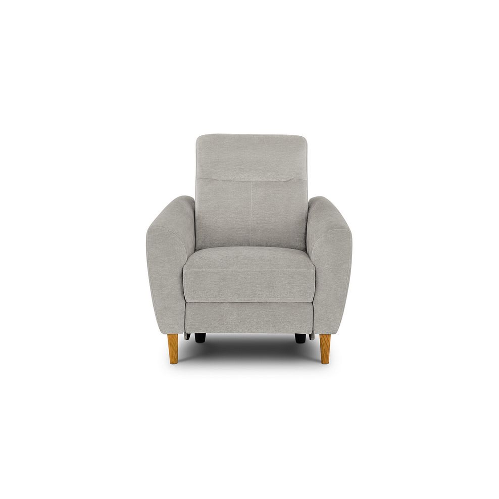 Dylan Electric Recliner Armchair in Amigo Dove Fabric 4