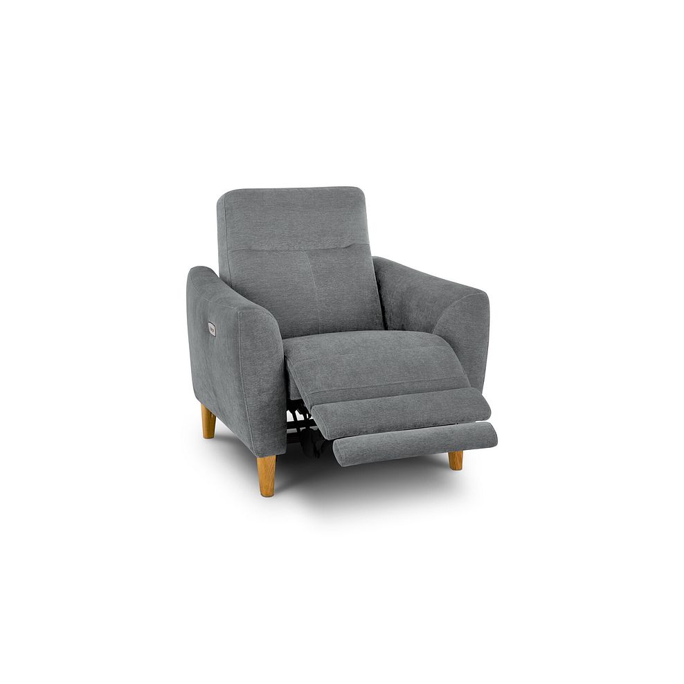 Dylan Electric Recliner Armchair in Amigo Granite Fabric 5