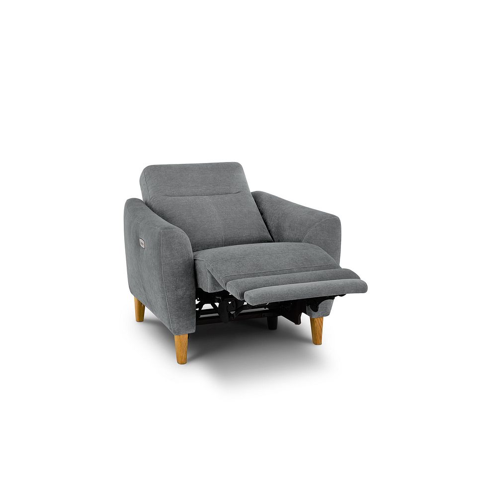 Dylan Electric Recliner Armchair in Amigo Granite Fabric 6