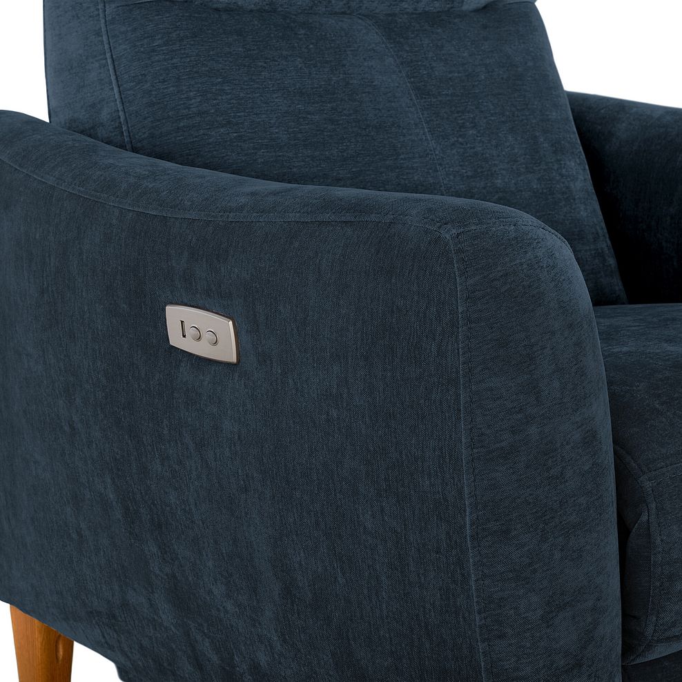 Dylan Electric Recliner Armchair in Amigo Navy Fabric 11