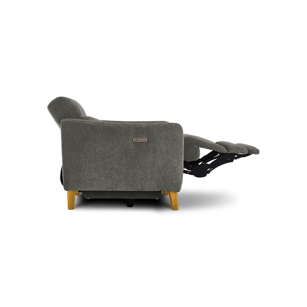 Dylan Electric Recliner Armchair in Darwin Charcoal Fabric 7
