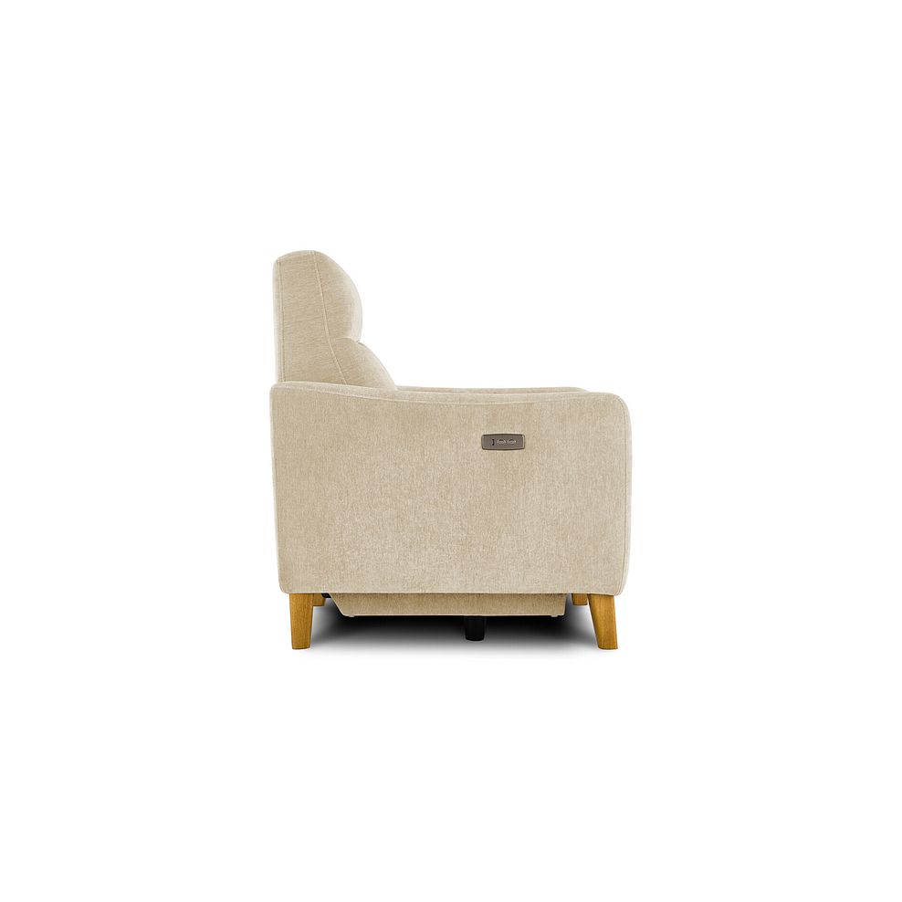 Dylan Electric Recliner Armchair in Darwin Ivory Fabric 6