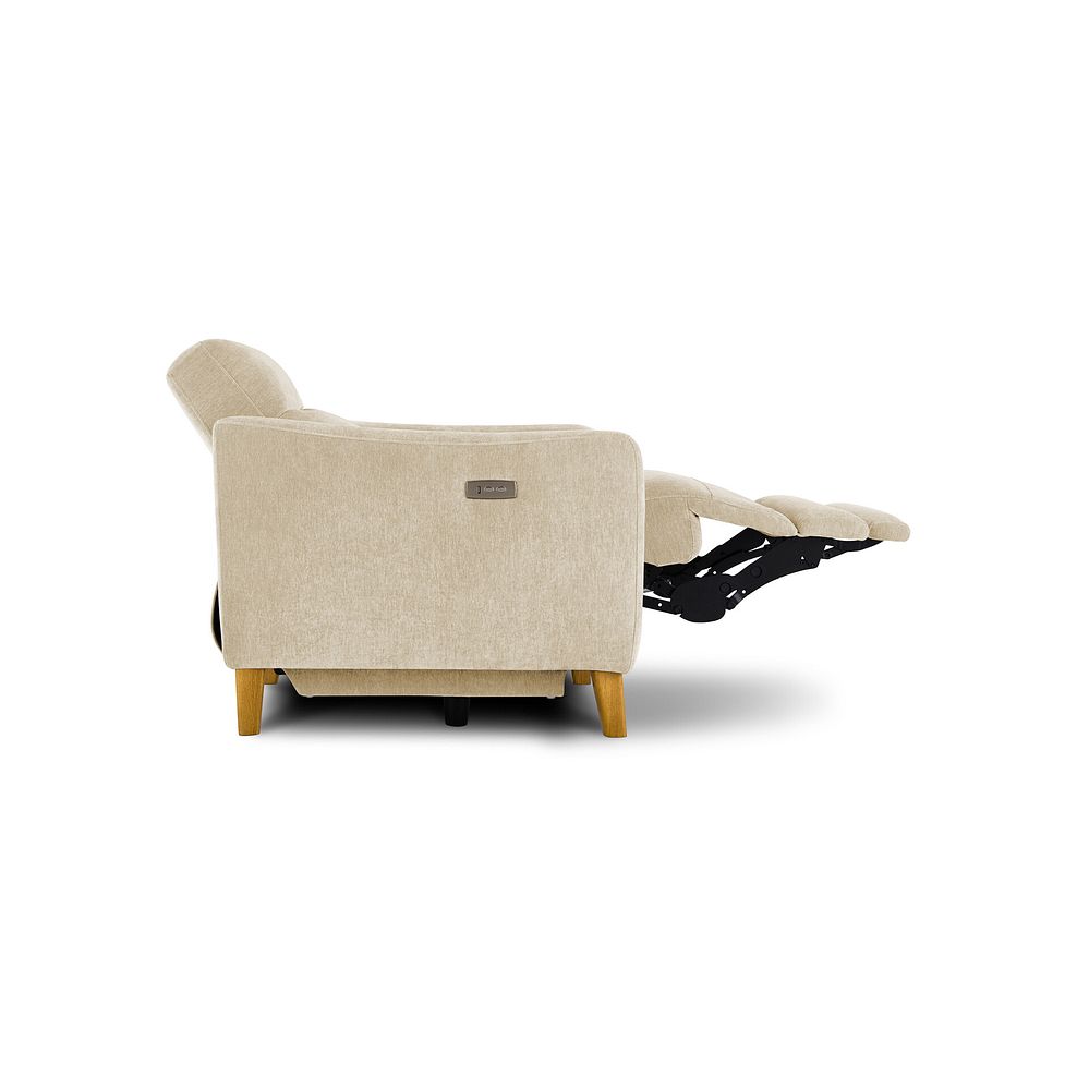 Dylan Electric Recliner Armchair in Darwin Ivory Fabric 7