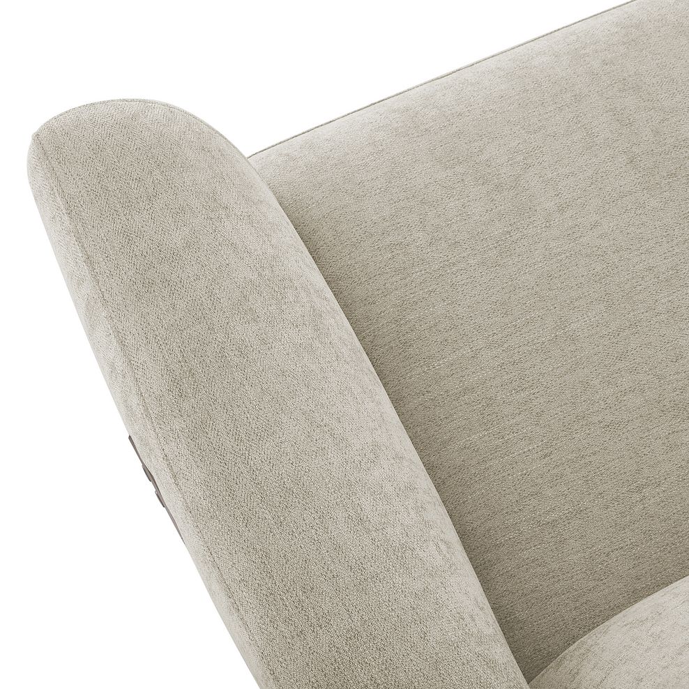 Dylan Electric Recliner Armchair in Darwin Ivory Fabric 8