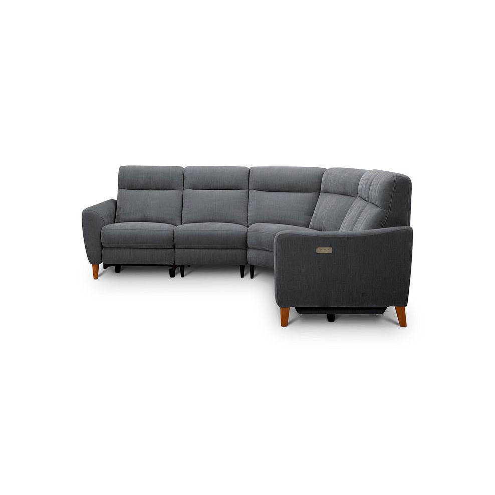 Dylan Large Corner Power Recliner Sofa in Amigo Coal Fabric 4