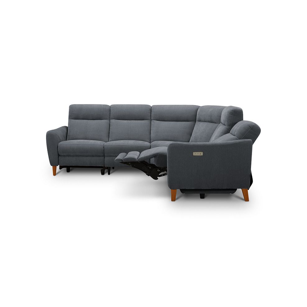 Dylan Large Corner Power Recliner Sofa in Amigo Coal Fabric 5