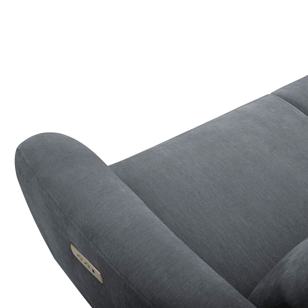 Dylan Large Corner Power Recliner Sofa in Amigo Coal Fabric 10