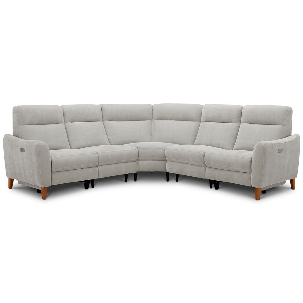 Dylan Large Corner Power Recliner Sofa in Amigo Dove Fabric 1