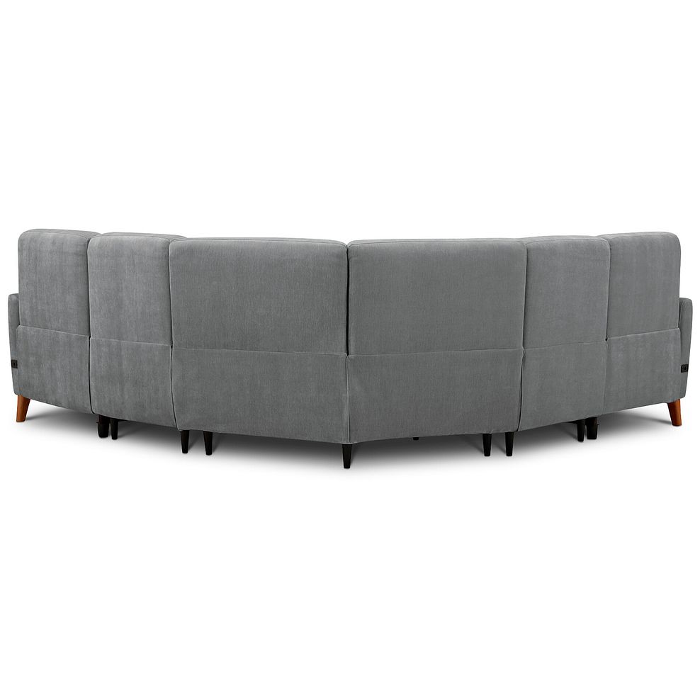 Dylan Large Corner Power Recliner Sofa in Amigo Granite Fabric 6