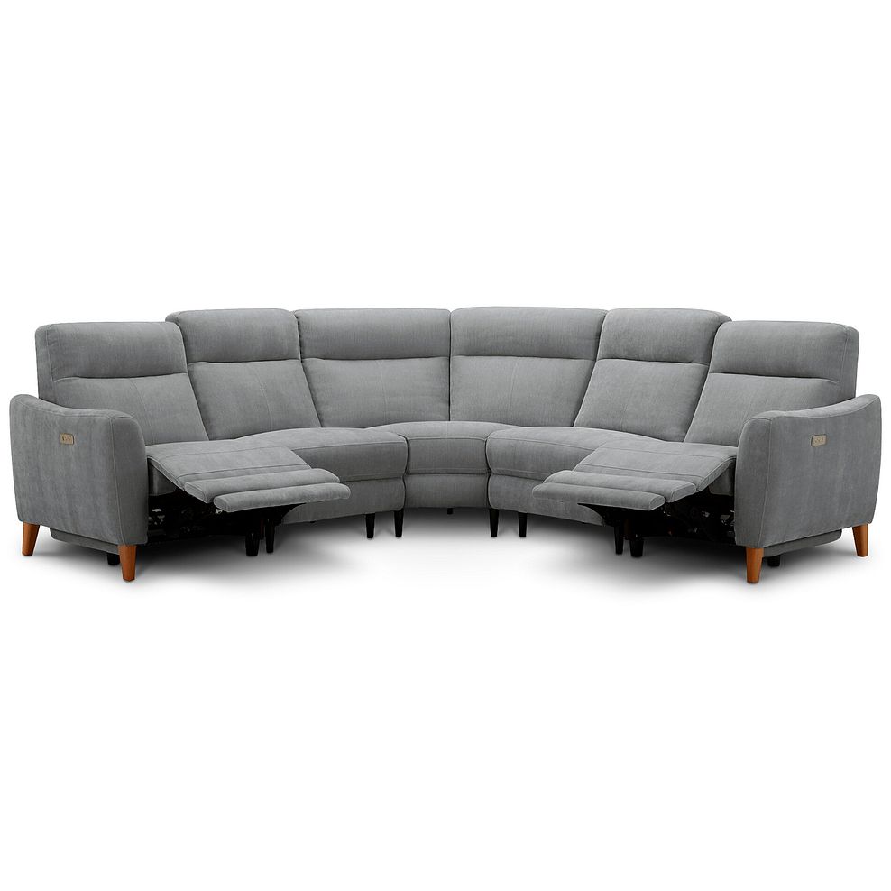 Dylan Large Corner Power Recliner Sofa in Amigo Granite Fabric 2