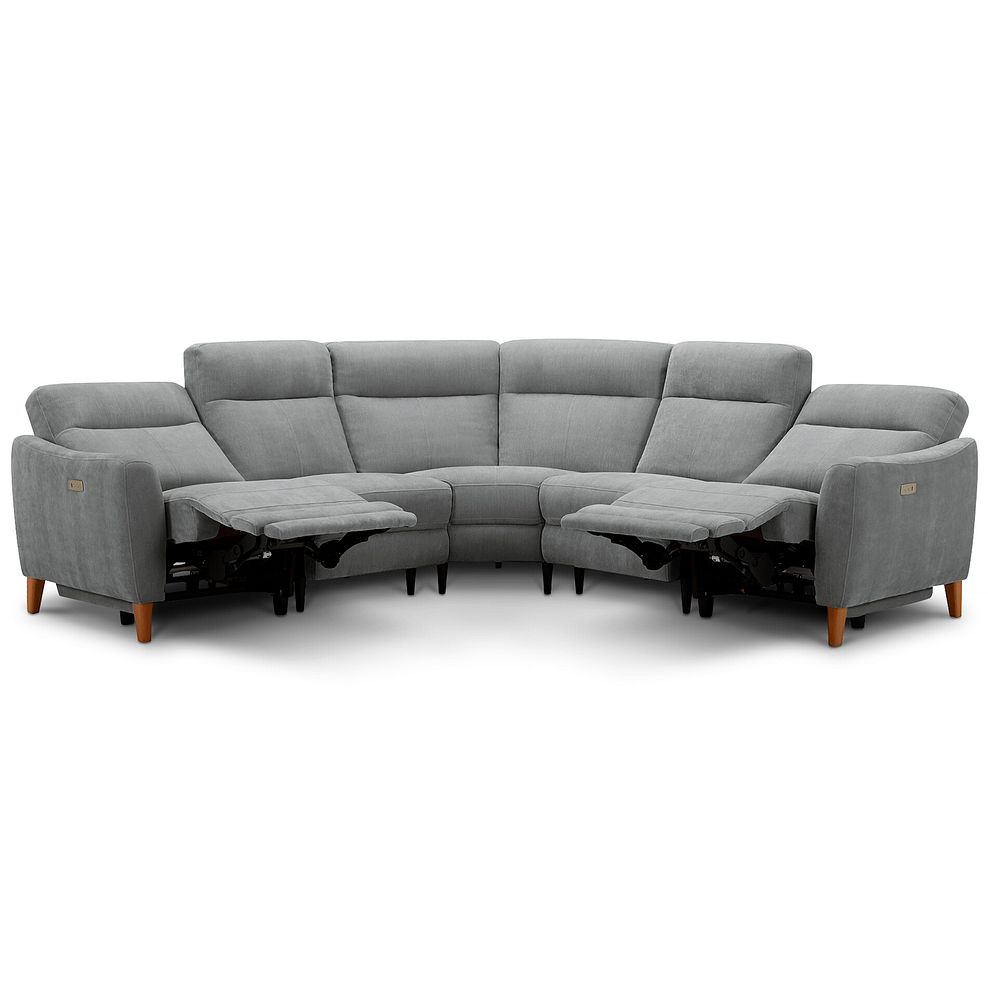 Dylan Large Corner Power Recliner Sofa in Amigo Granite Fabric 3