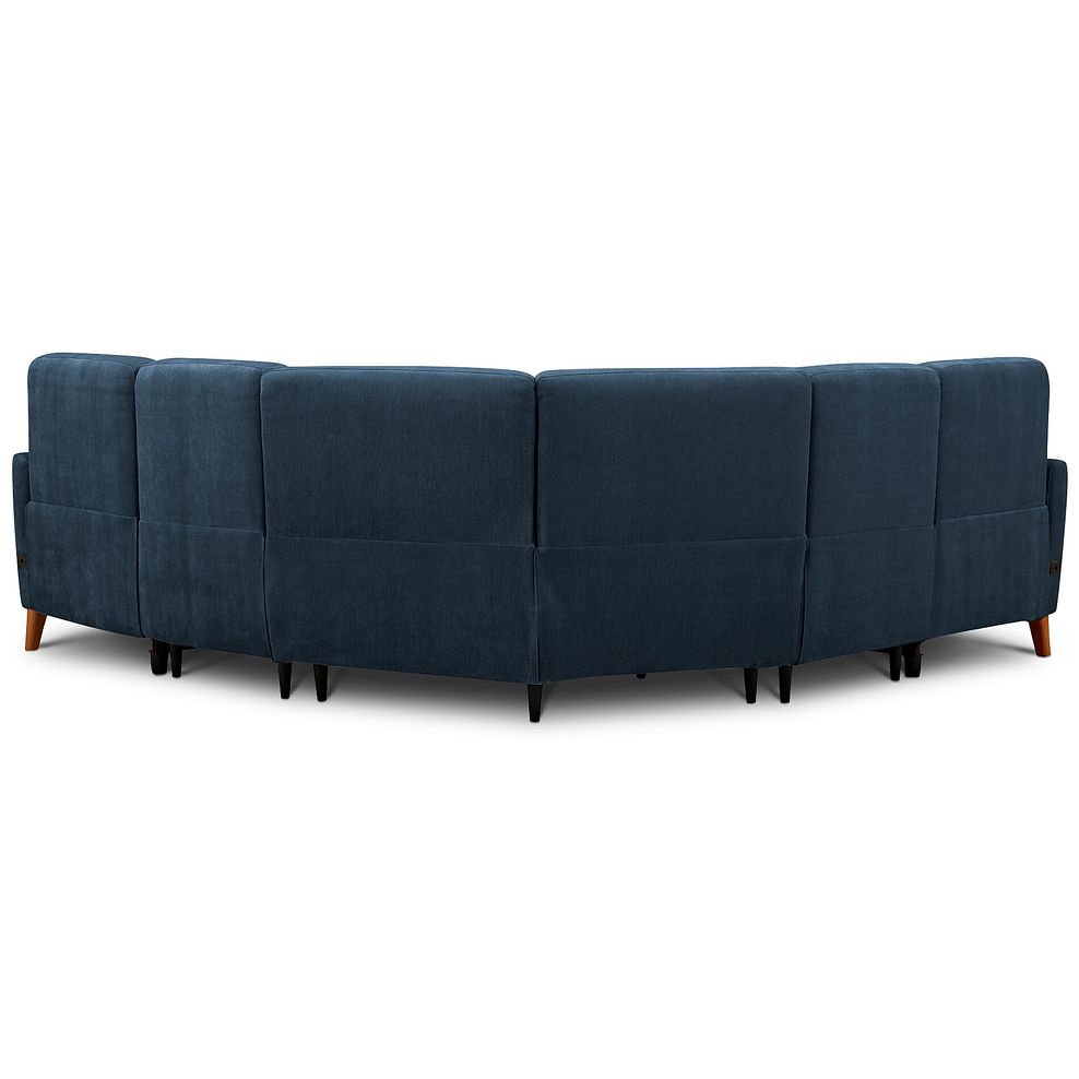 Dylan Large Corner Power Recliner Sofa in Amigo Navy Fabric 7