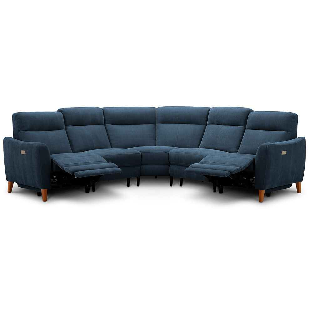 Dylan Large Corner Power Recliner Sofa in Amigo Navy Fabric 3