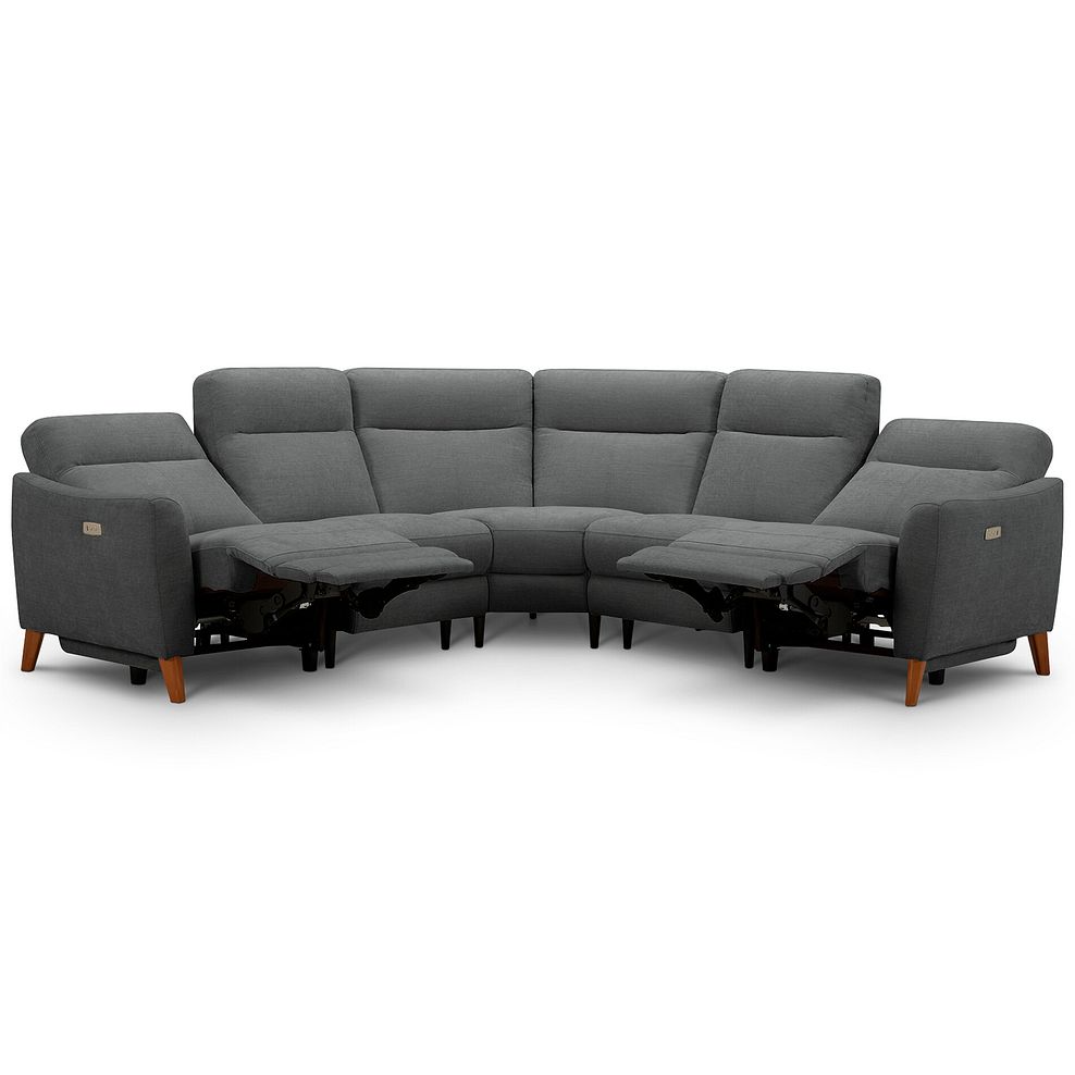 Dylan Large Corner Power Recliner Sofa in Darwin Charcoal Fabric 3