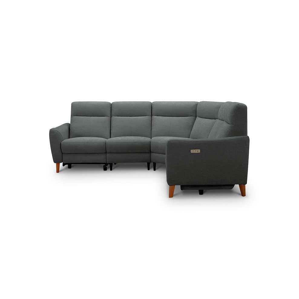 Dylan Large Corner Power Recliner Sofa in Darwin Charcoal Fabric 4