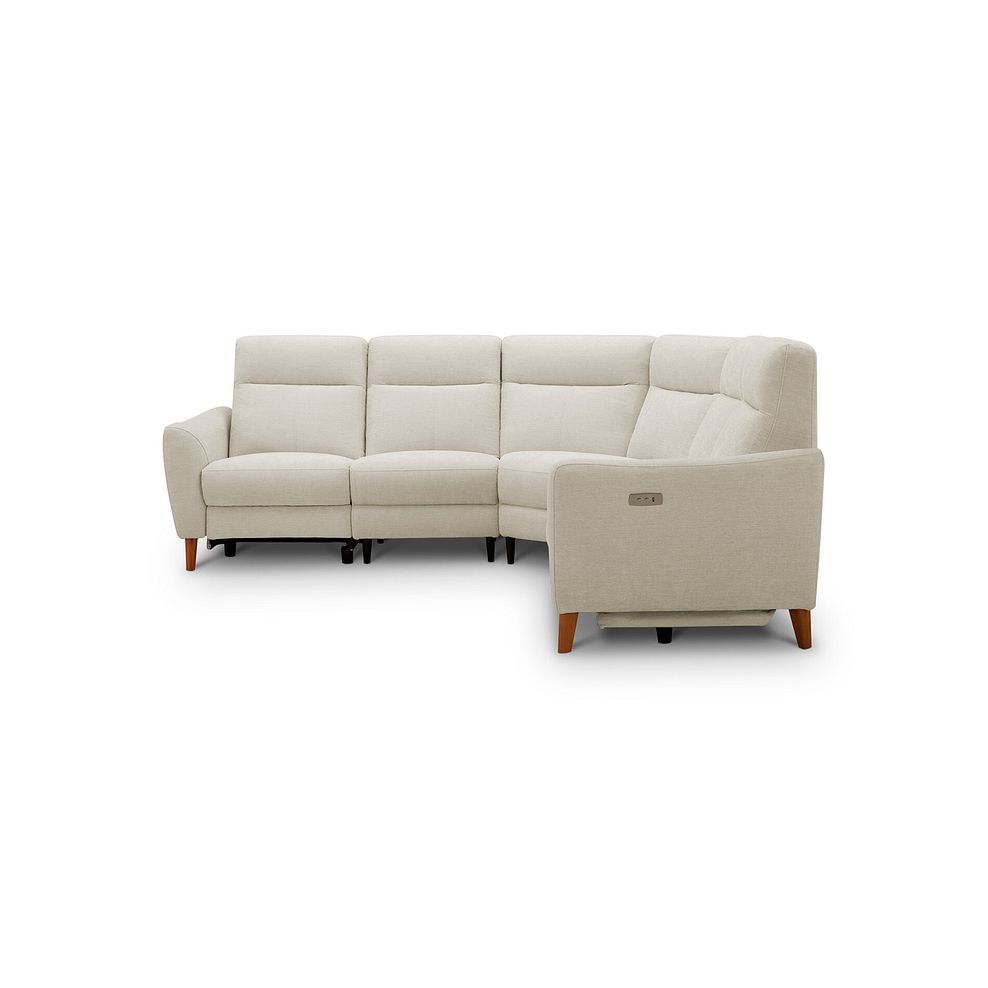 Dylan Large Corner Power Recliner Sofa in Darwin Ivory Fabric 4