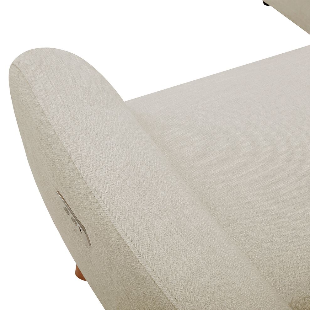 Dylan Large Corner Power Recliner Sofa in Darwin Ivory Fabric 10