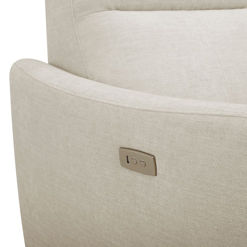 Dylan Large Corner Power Recliner Sofa in Darwin Ivory Fabric 11