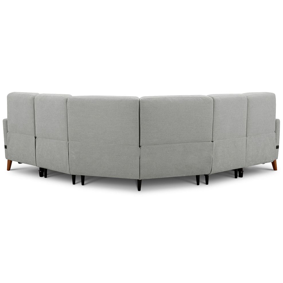 Dylan Large Corner Power Recliner Sofa in Darwin Silver Fabric 6