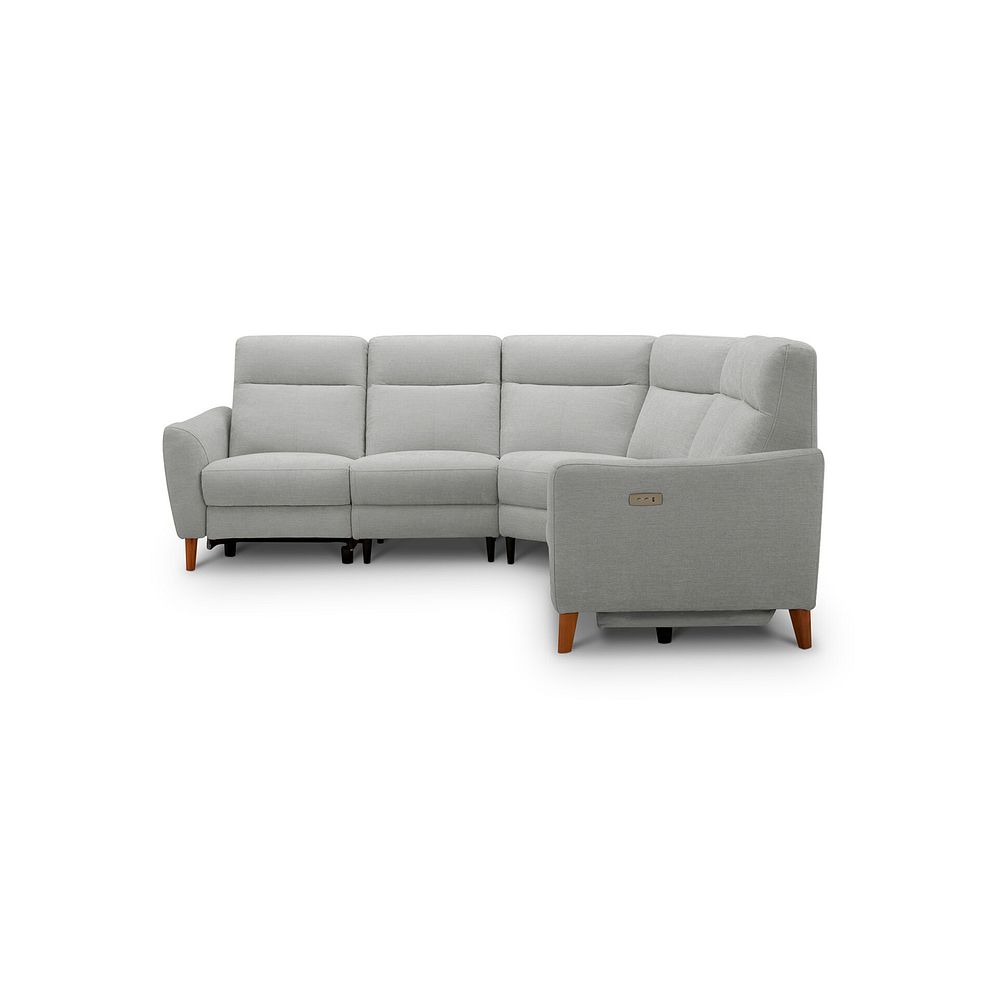 Dylan Large Corner Power Recliner Sofa in Darwin Silver Fabric 4