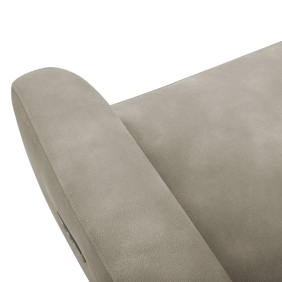 Dylan Large Corner Power Recliner Sofa in Oxford Beige Fabric 11