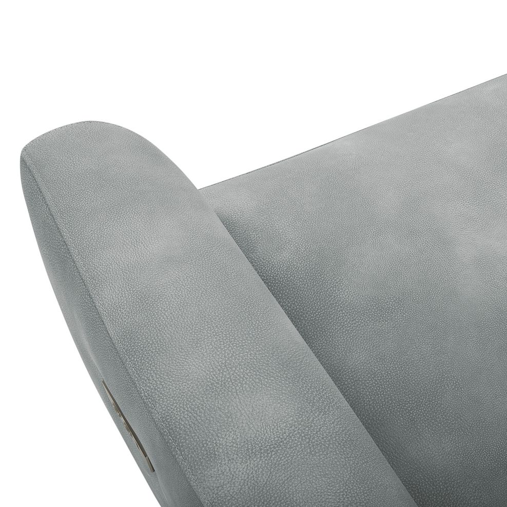 Dylan Large Corner Power Recliner Sofa in Oxford Silver Fabric 11