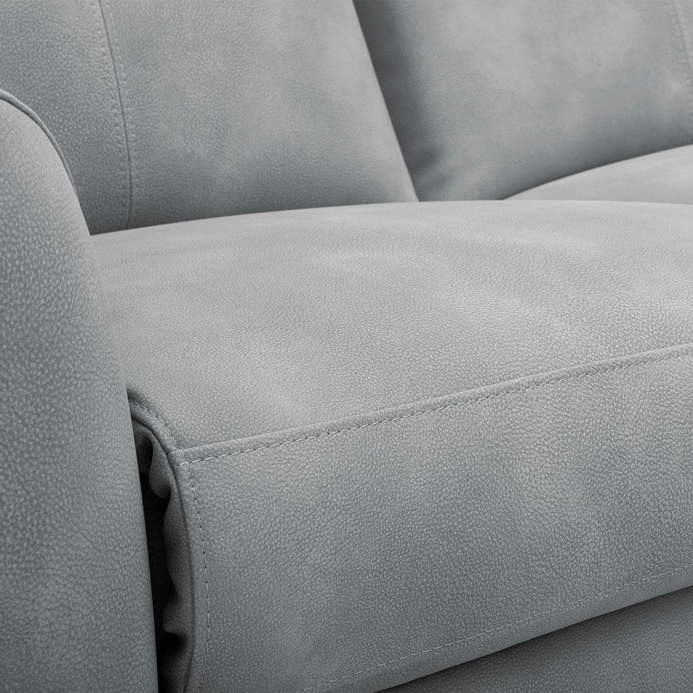 Dylan Large Corner Power Recliner Sofa in Oxford Silver Fabric 13