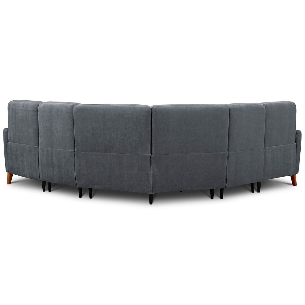 Dylan Large Corner Sofa in Amigo Coal Fabric 4