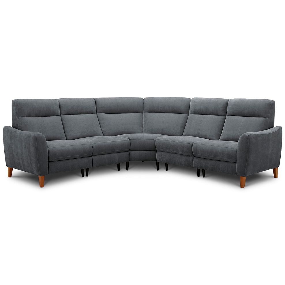 Dylan Large Corner Sofa in Amigo Coal Fabric 2