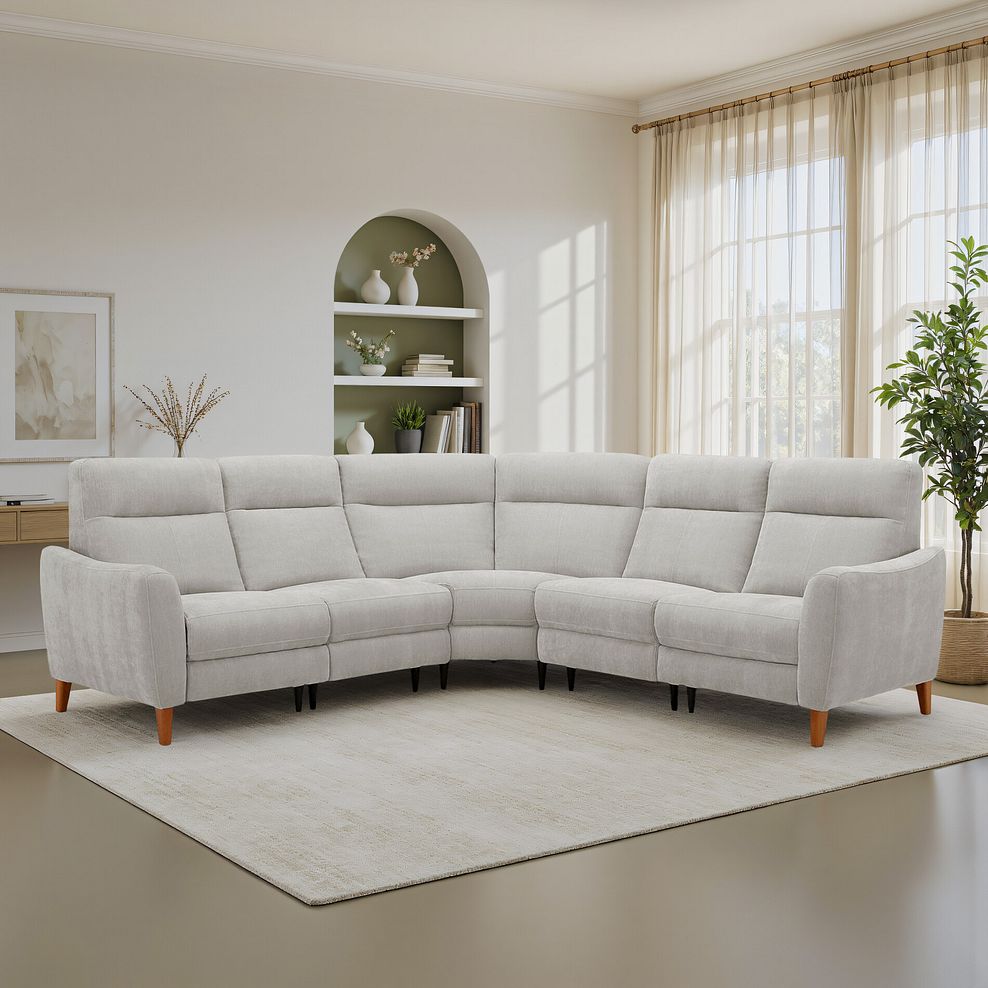 Dylan Large Corner Sofa in Amigo Dove Fabric 1