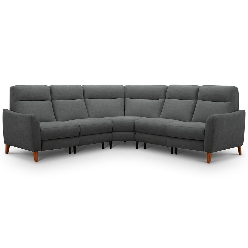 Dylan Large Corner Sofa in Darwin Charcoal Fabric 2