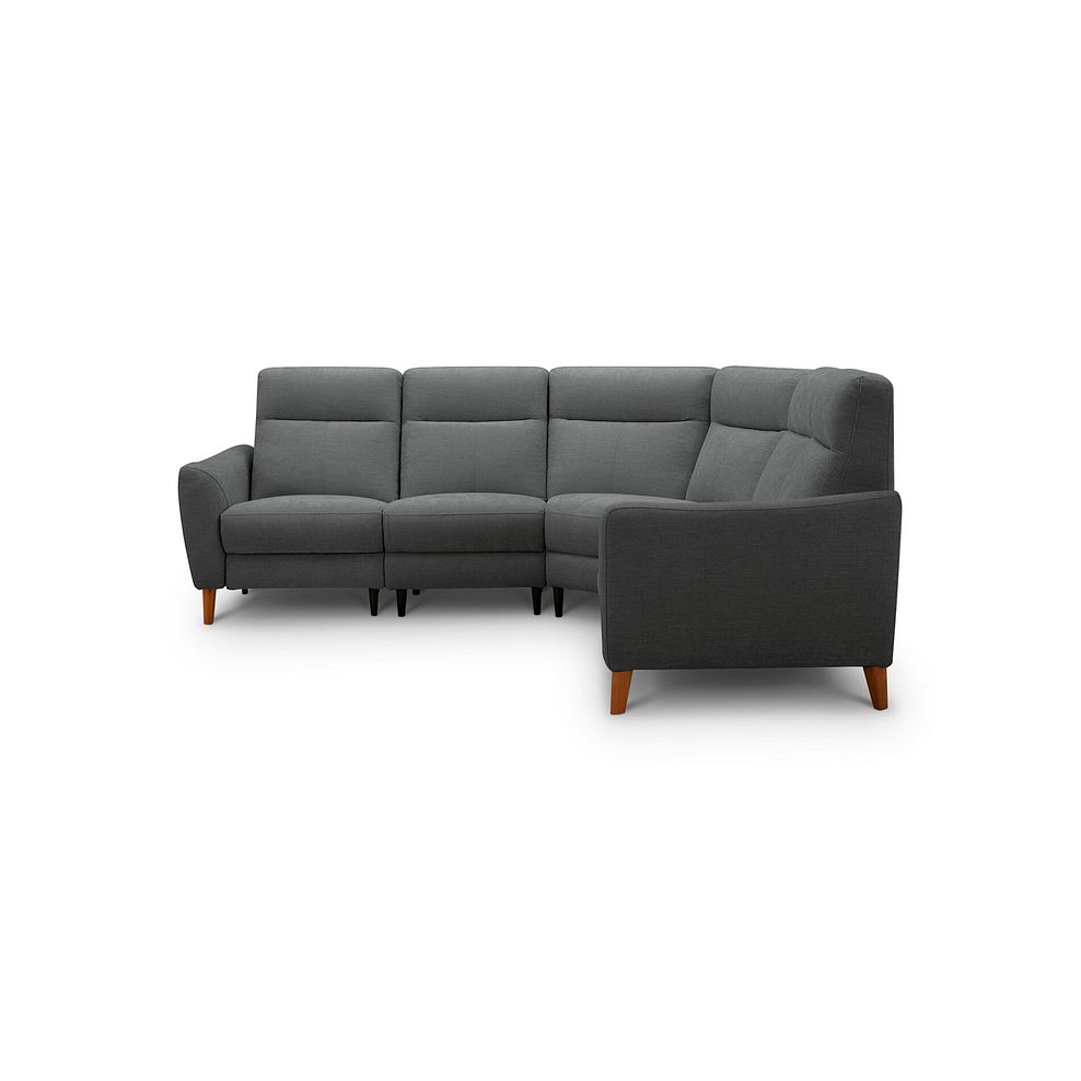 Dylan Large Corner Sofa in Darwin Charcoal Fabric 3