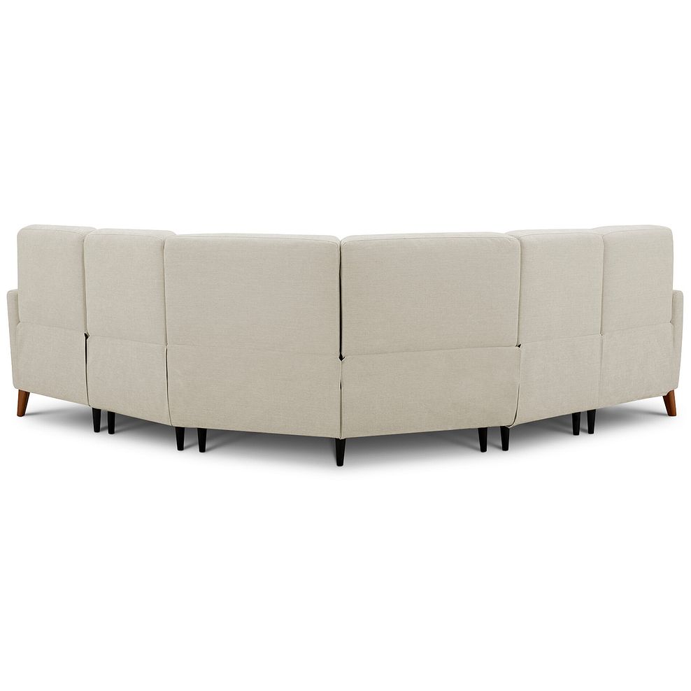 Dylan Large Corner Sofa in Darwin Ivory Fabric 4