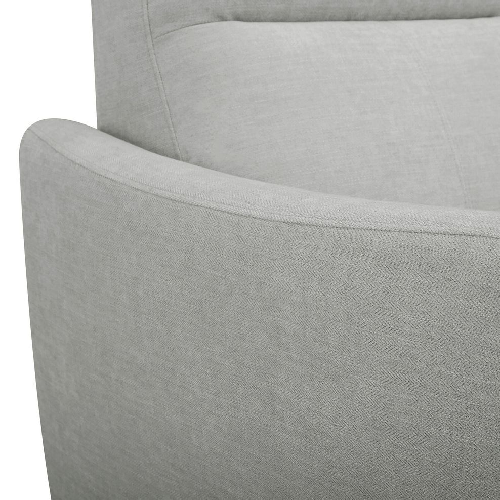 Dylan Large Corner Sofa in Darwin Silver Fabric 8