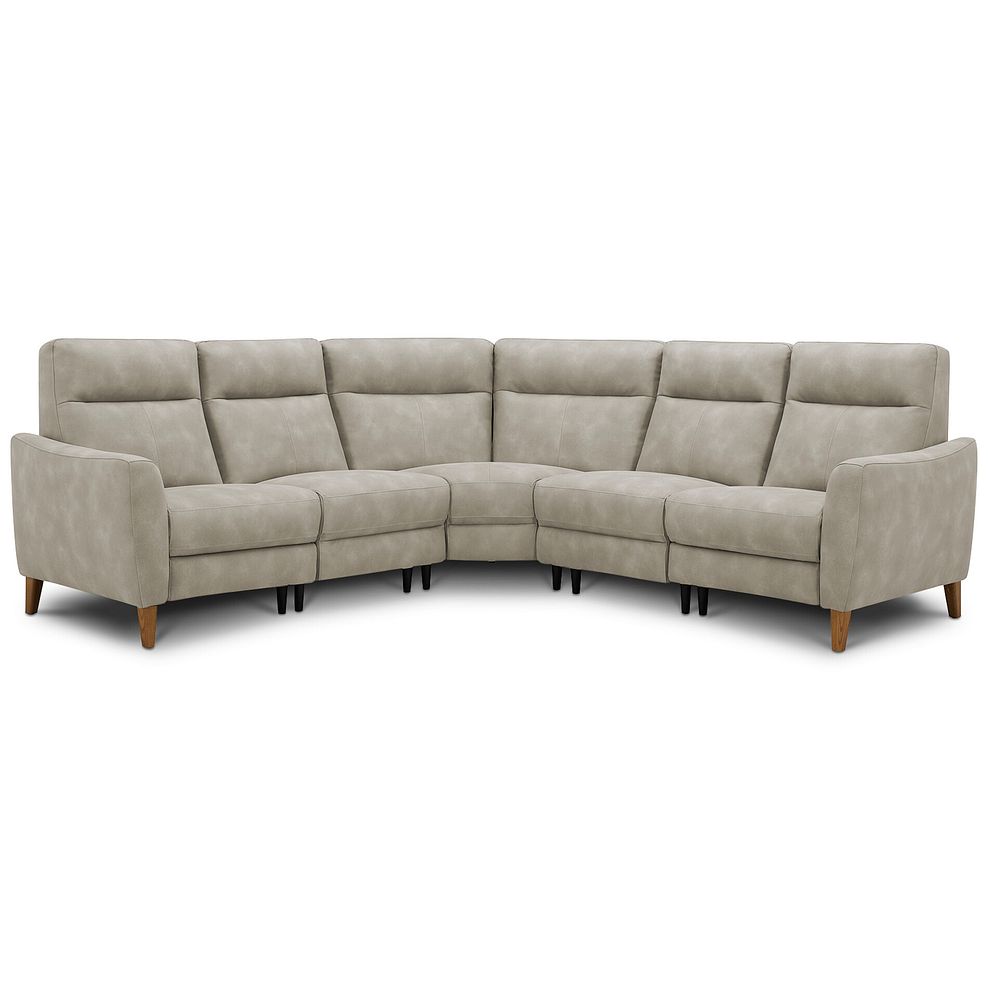 Dylan Large Corner Sofa in Oxford Beige Fabric 2