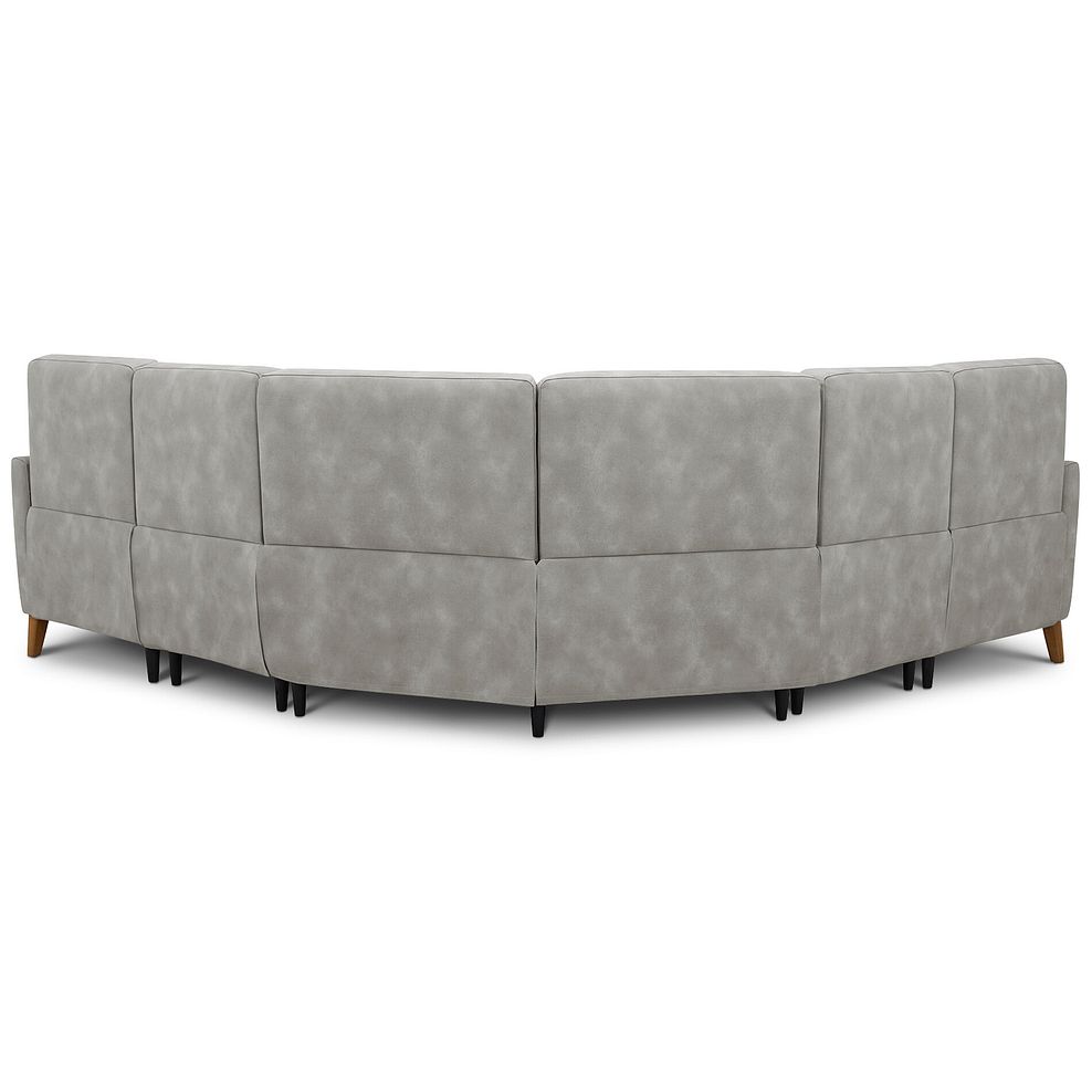 Dylan Large Corner Sofa in Oxford Grey Fabric 3