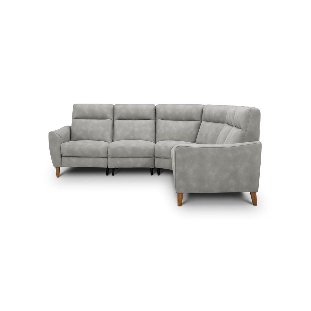 Dylan Large Corner Sofa in Oxford Grey Fabric 2