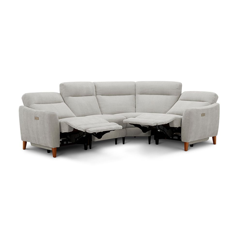 Dylan Left Hand Corner Power Recliner Sofa in Amigo Dove Fabric 4