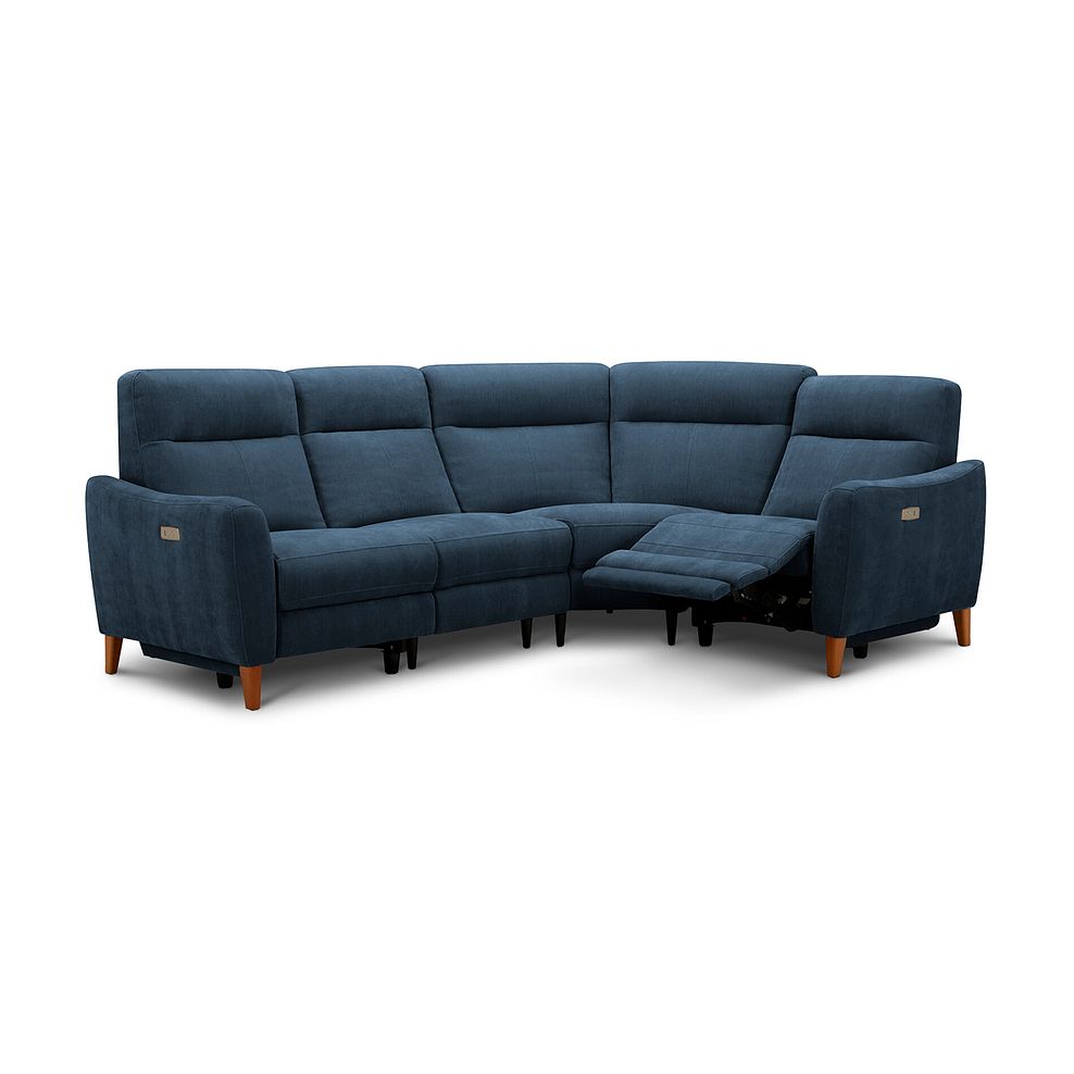 Dylan Left Hand Corner Power Recliner Sofa in Amigo Navy Fabric 2