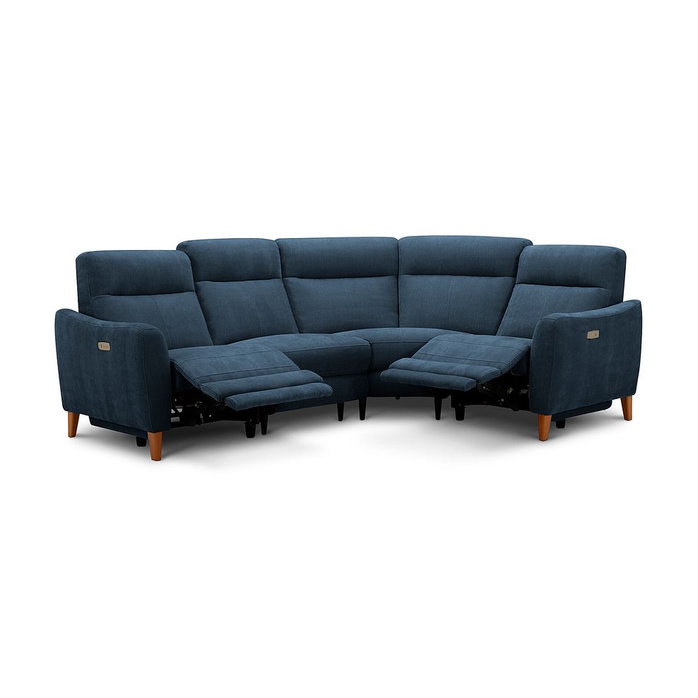Dylan Left Hand Corner Power Recliner Sofa in Amigo Navy Fabric 3