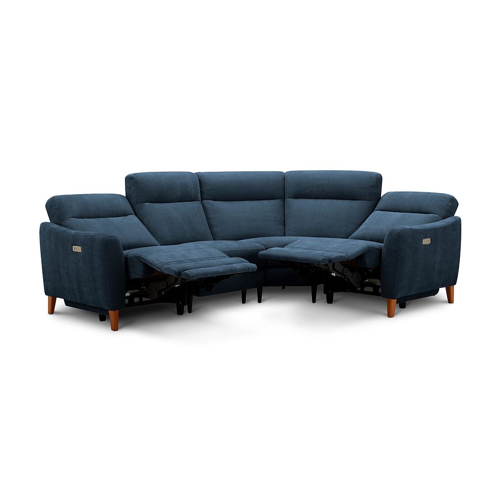 Dylan Left Hand Corner Power Recliner Sofa in Amigo Navy Fabric 4