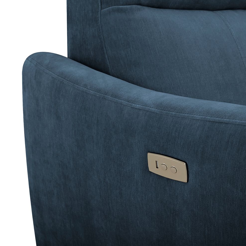 Dylan Left Hand Corner Power Recliner Sofa in Amigo Navy Fabric 12