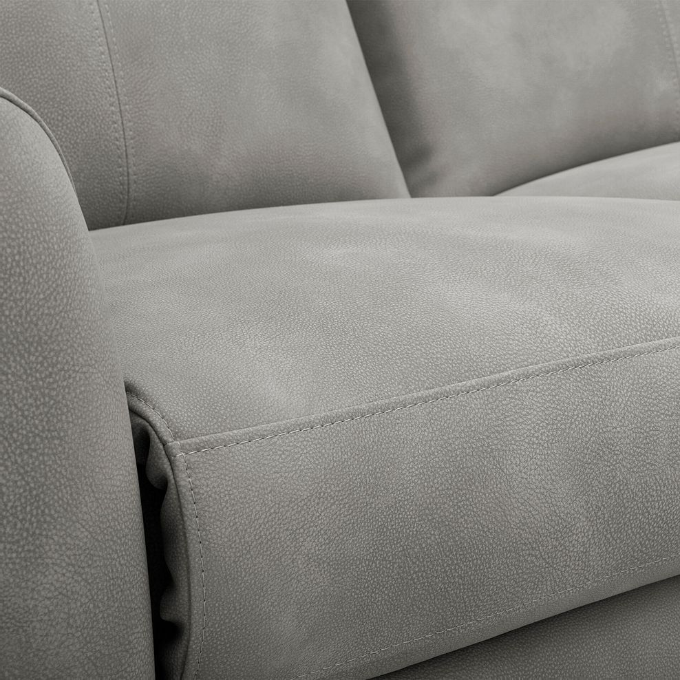 Dylan Left Hand Corner Power Recliner Sofa in Oxford Grey Fabric 17